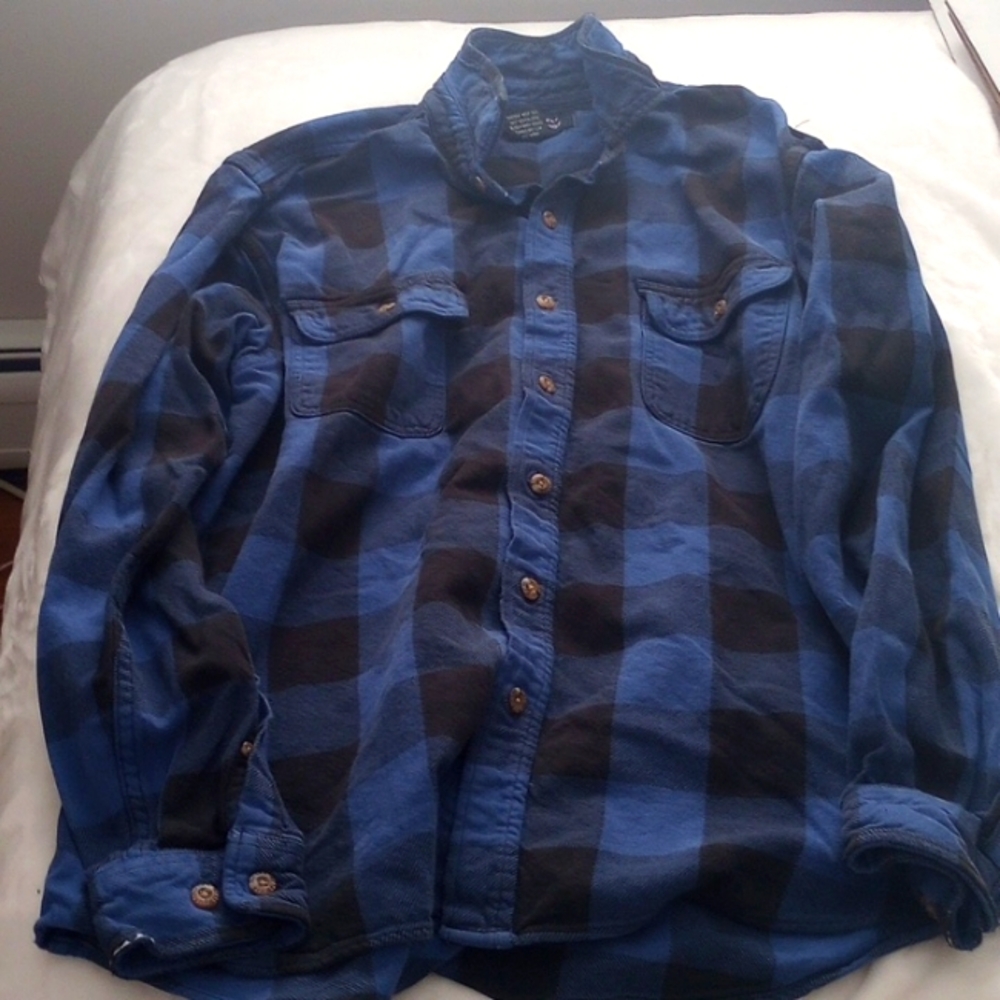 Freeway exchange vtg button up flannel